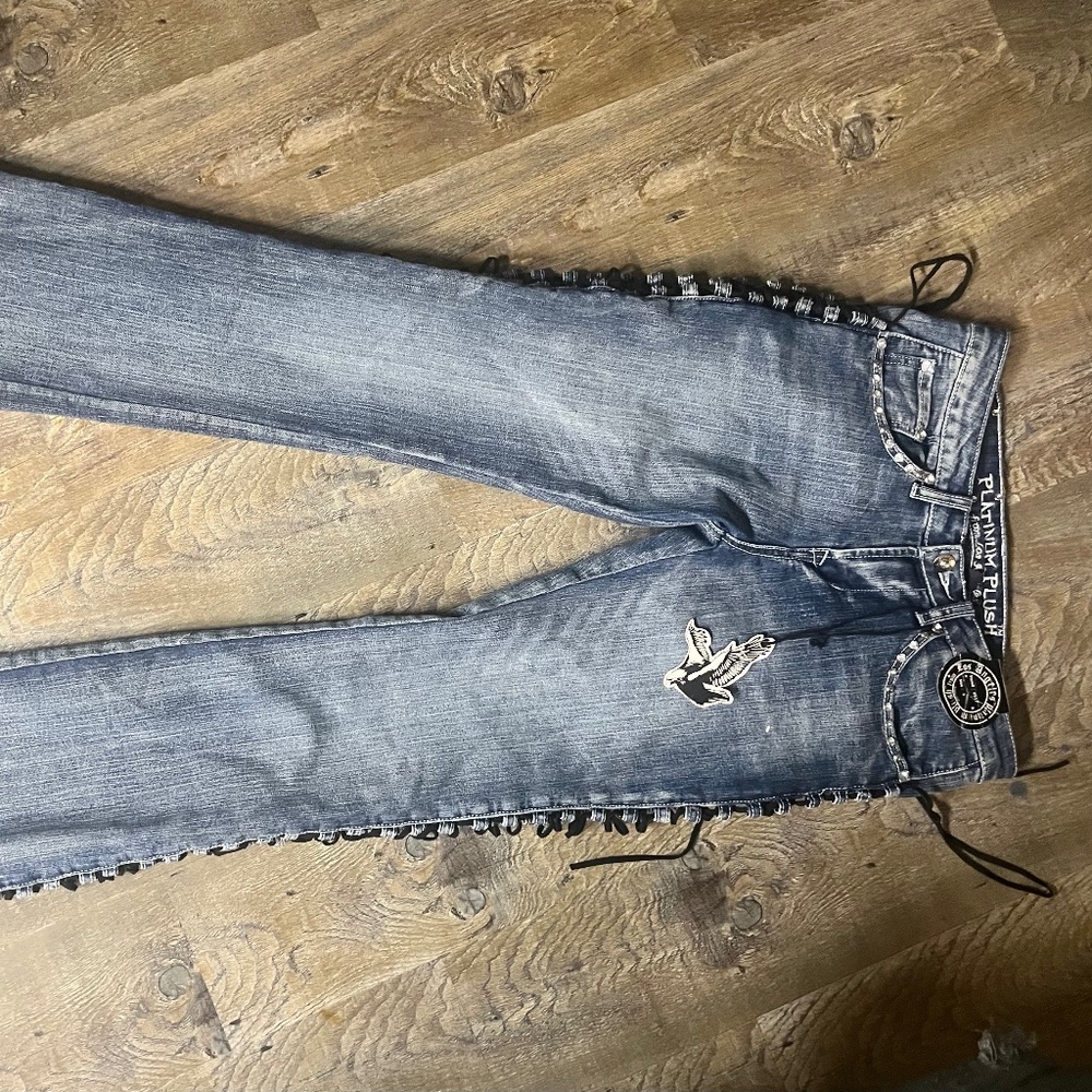 platinum plush Jeans